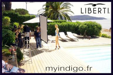 LIBERTI brand with Myindigo.fr for their 2019 beachwear catalogue